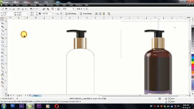 Products Design in Coreldraw | Making Product Design смотреть онлайн
