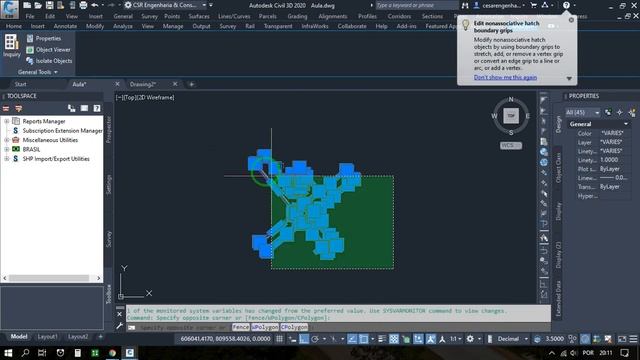 Copiar e colar objeto mantendo as mesmas coordenadas no AutoCAD Civil 3D 2020 смотреть онлайн