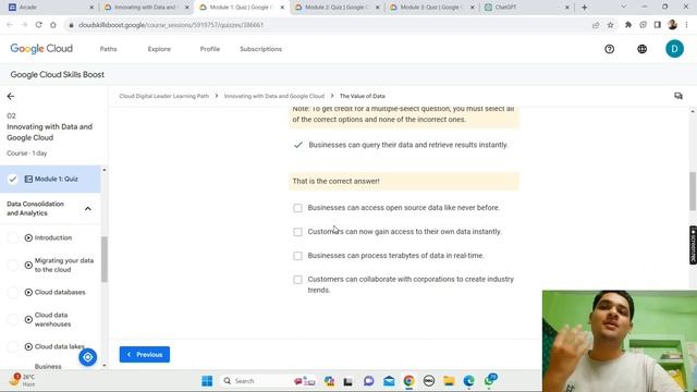 Innovating with Data and Google Cloud || Module-1 || Quiz-1 Solution || Qwiklabs Arcade 2023 смотреть онлайн