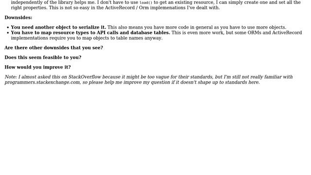 Software Engineering: ResourceSerializable: an alternate to ORM and ActiveRecord (2 Solutions!!) смотреть онлайн