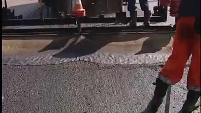 Автомобилистам на заметку, контроль укладки асфальта
