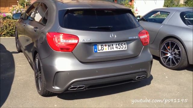 10 ///AMG 's in one parking lot, 2x SLS AMG, new E63, CLS 63 shooting brake!! смотреть онлайн