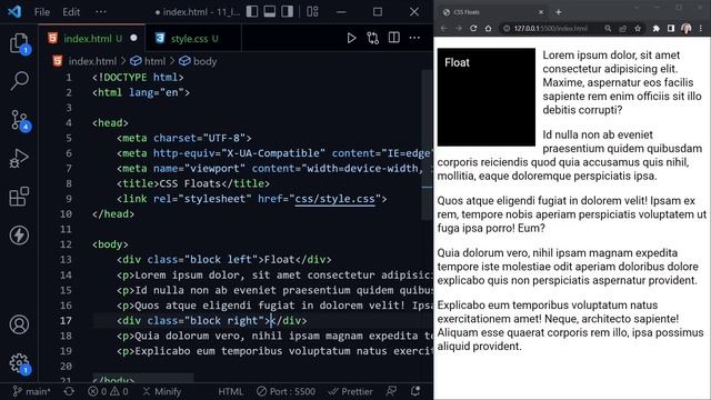 CSS Floats and Clears Tutorial for Beginners смотреть онлайн