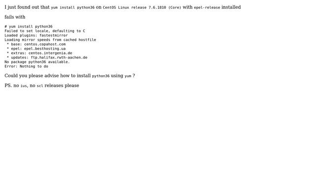 DevOps & SysAdmins: how-to install python3 using yum/epel-release on centos7 (2 Solutions!!) смотреть онлайн