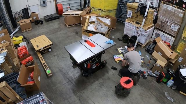 2 Minute SawStop Professional Model (PCS) Table Saw Setup Assembly. No edits, done in real time. смотреть онлайн