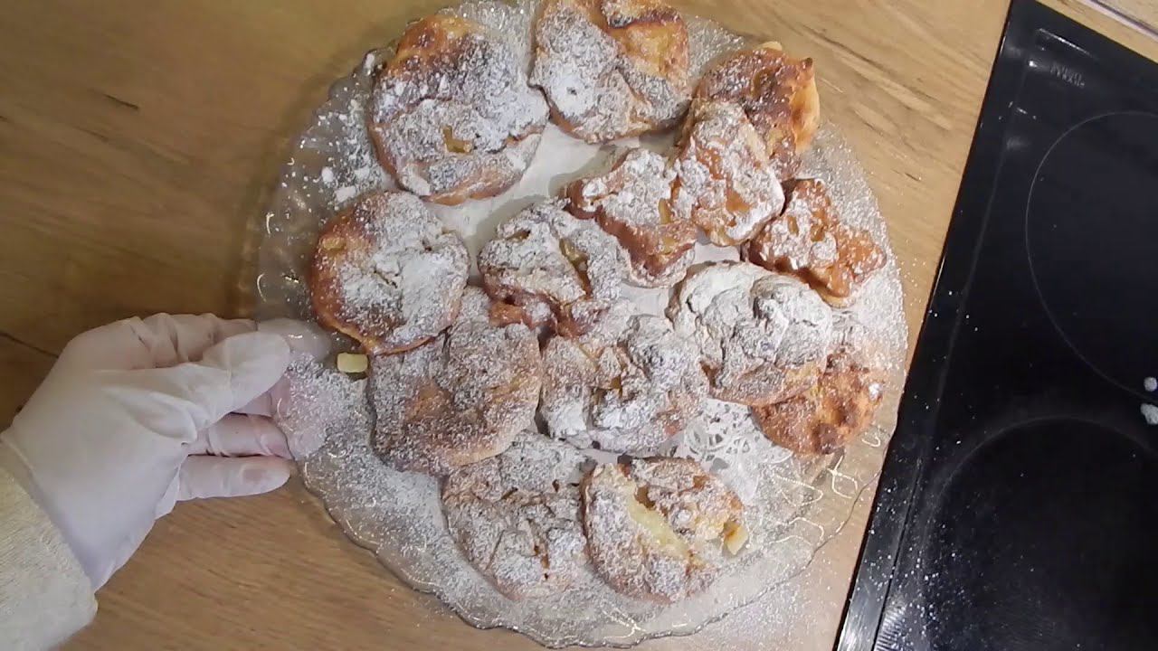 Голландское печенье из яблок. Рецепт обалденный. Заварная мини шарлотка. Вкуснотень. смотреть онлайн