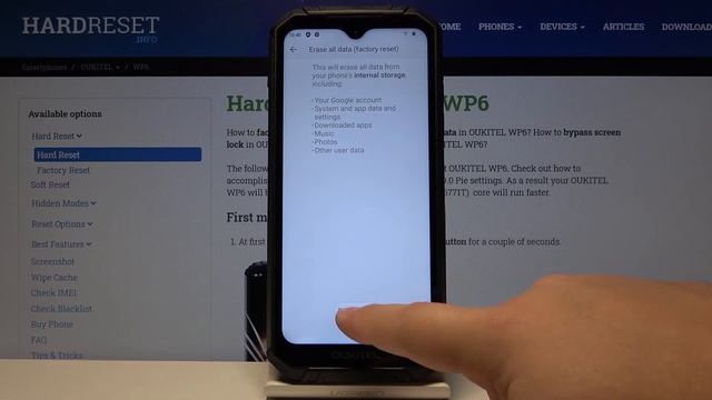 How to Factory Reset OUKITEL WP6 – Perform Hard Reset Process via Settings смотреть онлайн