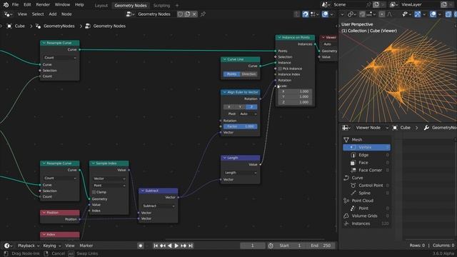 Animated Line Patterns In Geometry Nodes смотреть онлайн