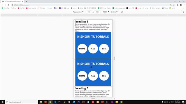 12 Column Responsive Grid System Tutorial - Part 6 смотреть онлайн