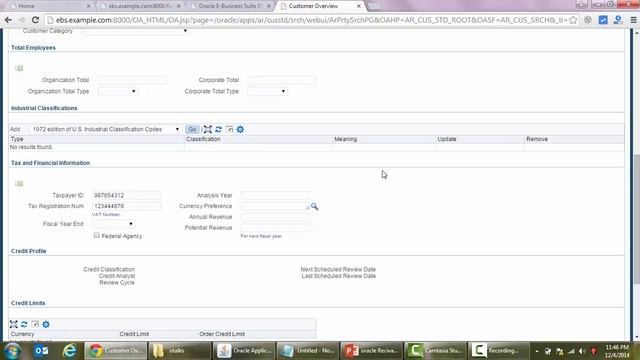 Oracle Receivables R12.2.4 New Features - Mask Tax Payer Identification and Tax Registration Number смотреть онлайн