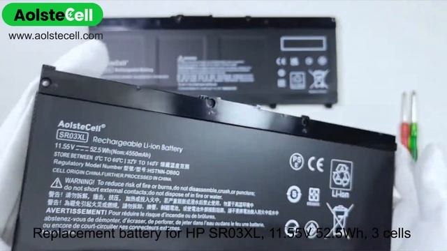 Replacement battery for HP SR04XL SR03XL (15.4V 70.07Wh & 11.55V 52.5Wh) смотреть онлайн