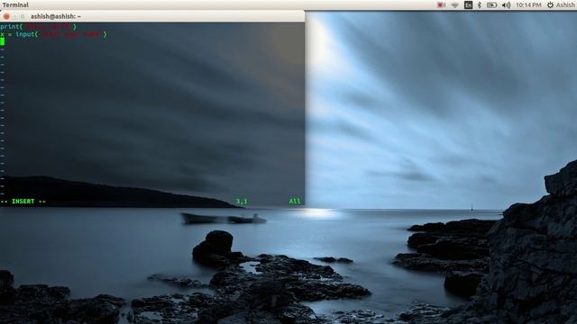 Make a python file with terminal(Ubuntu) Create, Save & Run смотреть онлайн
