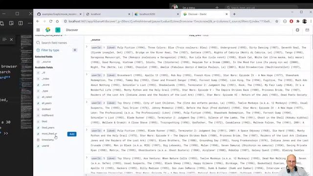 Visualizing Movie Reviews in Kibana Graph with Elasticsearch backend смотреть онлайн