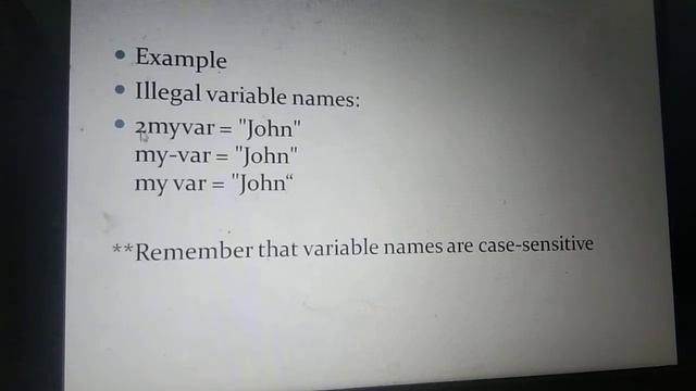 Variable names смотреть онлайн