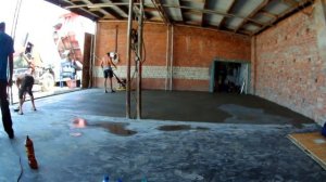 Шлифовка бетонного полы вертолетом