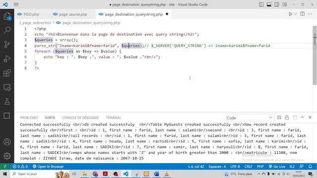 PHP redirection rectification concernant le QueryString смотреть онлайн