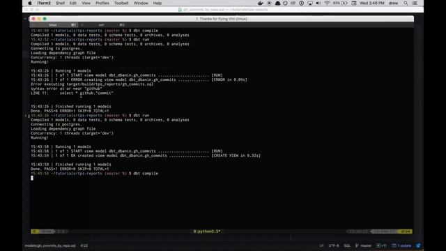 dbt setup & usage tutorial (Outdated: See description) смотреть онлайн