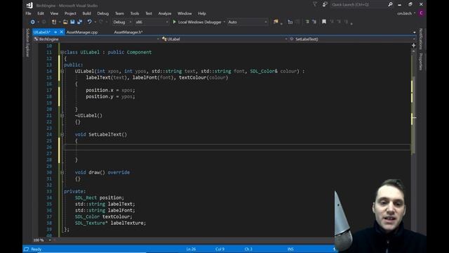 How To Make A Game #23 : Displaying Text with UI Labels in C++ And SDL2 Tutorial смотреть онлайн