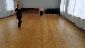 Тустеп (two-step) . Бытовой  бальный танец. Вариант 2. Схема танца.