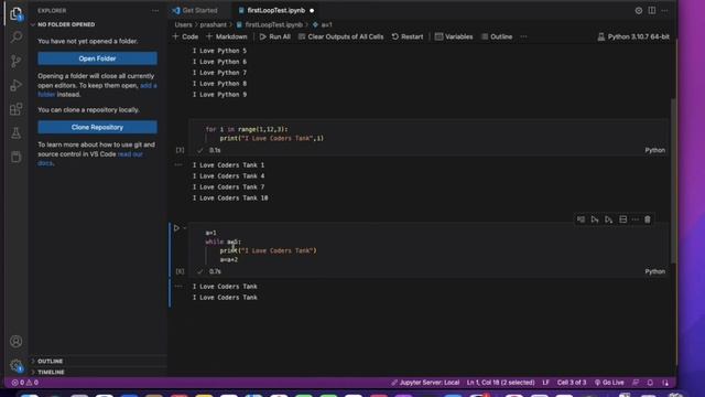 Loops In Python | Complete Loop Tutorial For Beginners | For Loop & While Loop In Hindi Complete смотреть онлайн