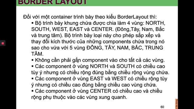 FlowLayout & BorderLayout trong Java Form смотреть онлайн