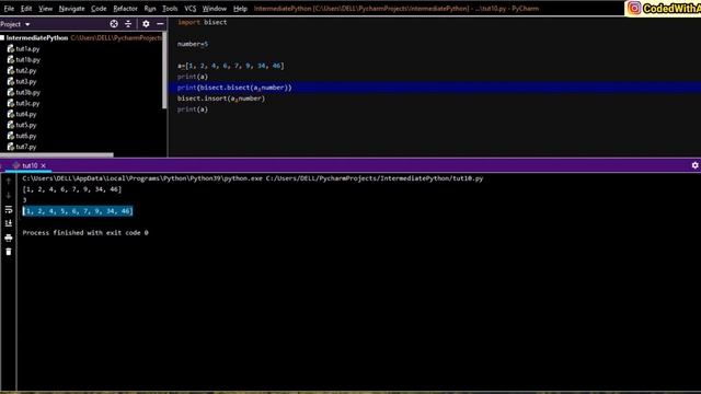 [Hindi] Bisect Module In Python Explained || Advanced python tutorials in Hindi смотреть онлайн