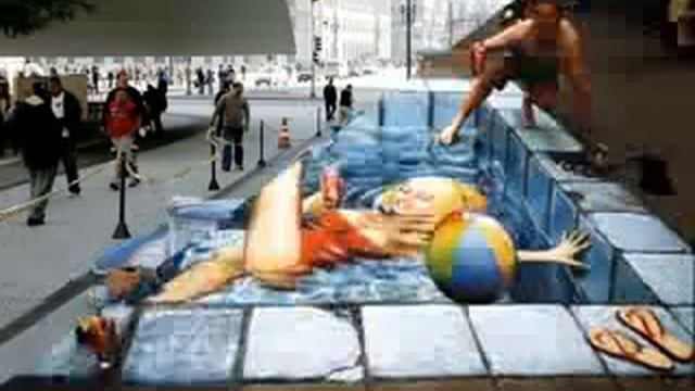 3д на асфальте - это очень круто! Смотреть всем!!! ♥ смотреть онлайн