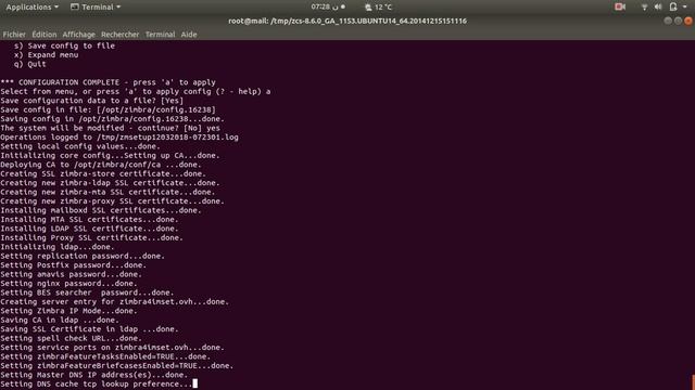 installation Zimbra on Ubuntu 3 sur 3 смотреть онлайн