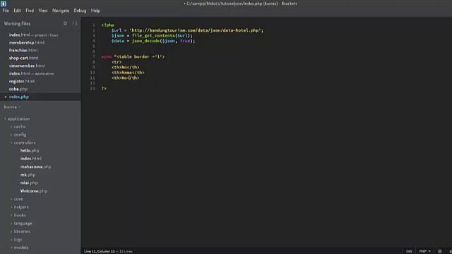 Parsing JSON dengan PHP смотреть онлайн