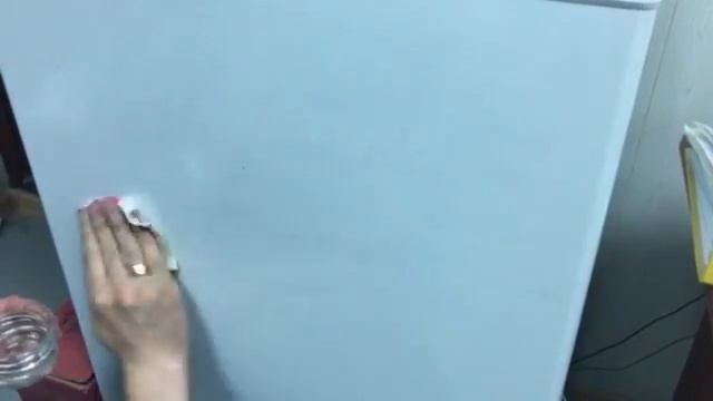 Удаление перманентного маркера с холодильника средством КИМ-5