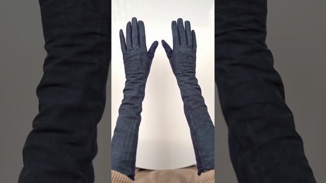 23.1-12 navy Fabretti Перчатки жен.н/кожа