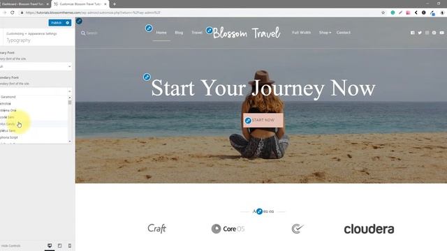 How to change typography? | Blossom Travel WordPress Theme смотреть онлайн