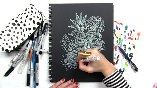 drawing in a black sketchbook смотреть онлайн