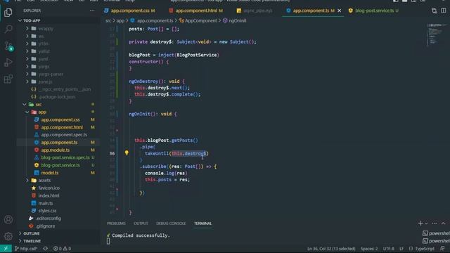 Angular unsubscribe | rxjs takeUntil | async Pipe | Bangla Tutorial смотреть онлайн