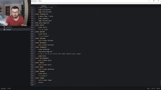 Цикл ивента, Карта мира. Создание Визуальной новеллы. Renpy смотреть онлайн