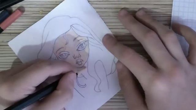 Раскрашиваем рисунок акварельными карандашами смотреть онлайн