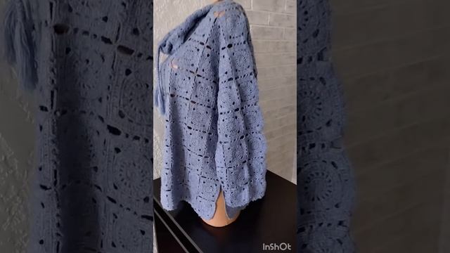 Вязаная туника ручной работы