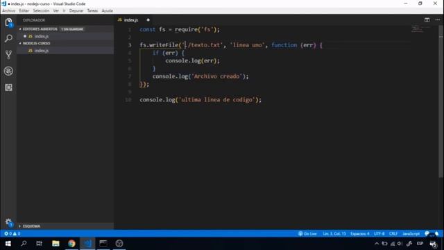 Módulo File System de NODE смотреть онлайн