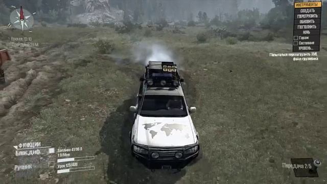 Spin Tires Mud Runner испытание модификаций смотреть онлайн