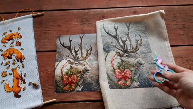 Три финиша осени 2020\много оленей\вышивка крестом смотреть онлайн