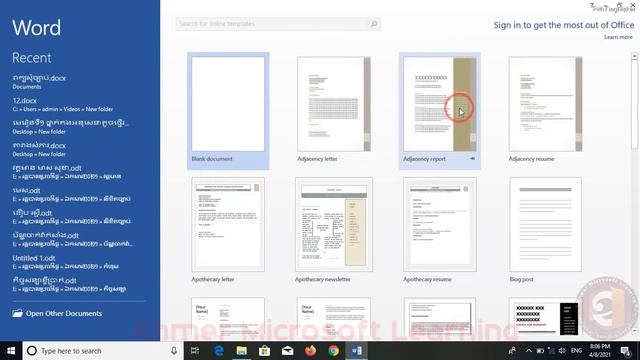 មេរៀនទី២ ចំណុច Startup Microsoft Word 2013 | Microsoft Word 2013 | KhmerMicrosoftLearning смотреть онлайн