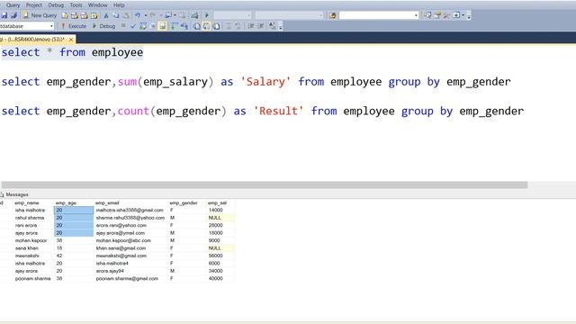 group by clause in sql | group by in sql | SQL Server tutorial in Hindi | Lesson - 13 смотреть онлайн