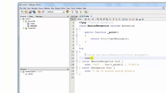 PHP Exception and PDO смотреть онлайн