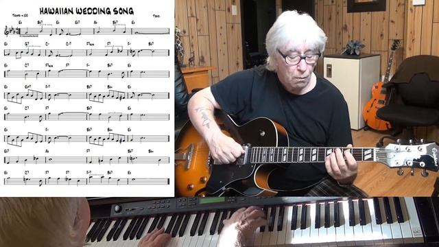 HAWAIIAN WEDDING SONG - Jazz guitar & piano cover ( Trad. ) смотреть онлайн