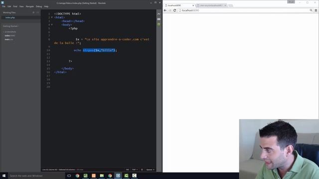Bases de PHP | Partie 6 - Strings (Chaînes de caractères) смотреть онлайн