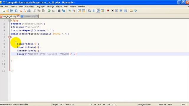 export csv data to mysql смотреть онлайн