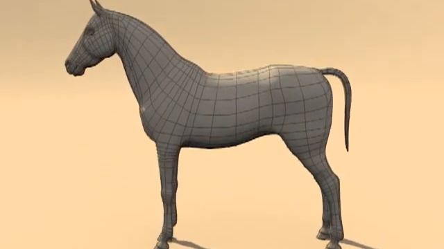 Horse made in Blender (mesh + normal map) смотреть онлайн
