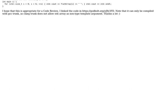 Code Review: Flatten 2d-array at compiletime смотреть онлайн