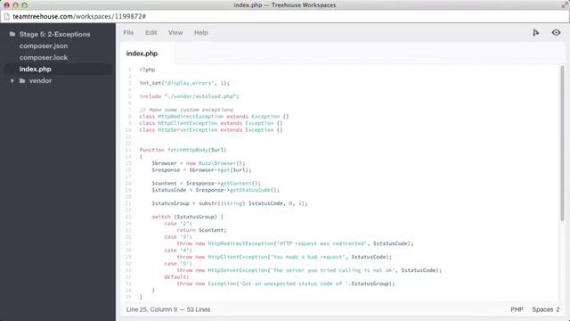 Exceptions - PHP Standard and Best Practices Part 18 смотреть онлайн