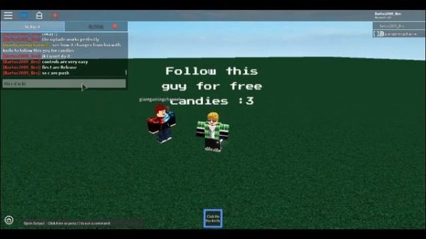 ROBLOX Script Review #11: Grab Knife V5